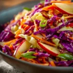 Crunchy Cabbage and Apple Salad with Honey Lime Dressing First Image
