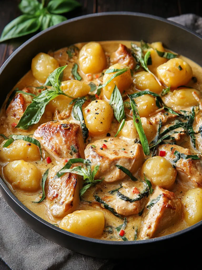 Creamy Chicken and Gnocchi Recipe First Image