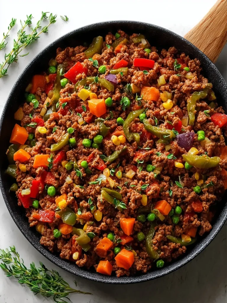 Ground Beef Veggie Skillet First Image