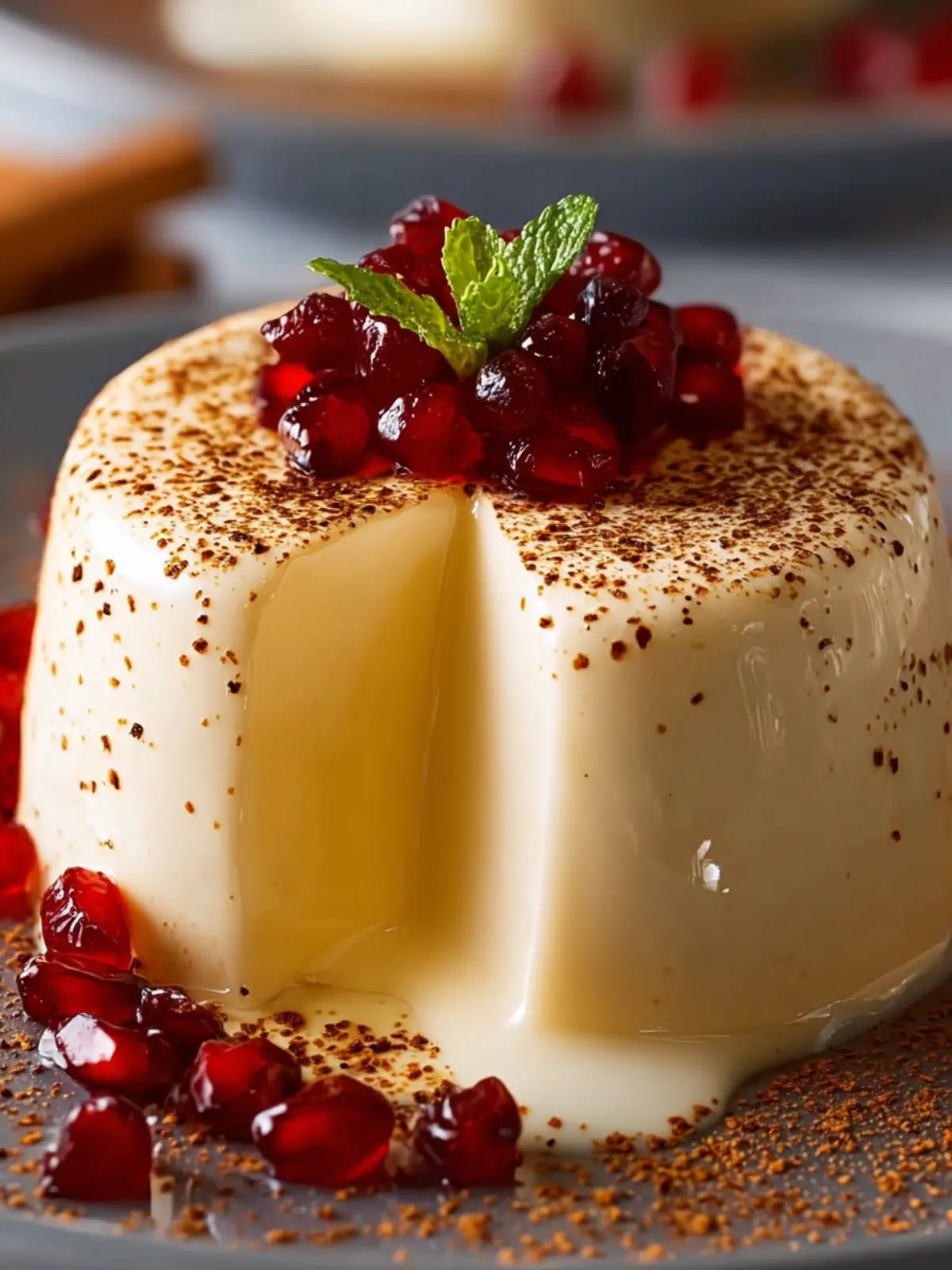 Creamy Eggnog Panna Cotta First Image