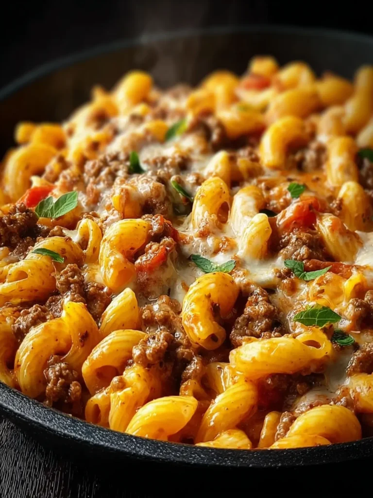 Creamy Ground Beef Pasta Skillet First Image