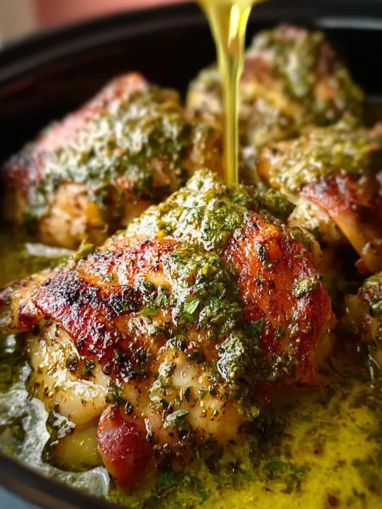 Pesto Ranch Crock Pot Chicken Thighs First Image