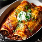 Irresistible Cheesy Ground Beef Enchiladas Recipe First Image