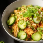 Crispy Rice Salad with Chicken and Cucumber First Image