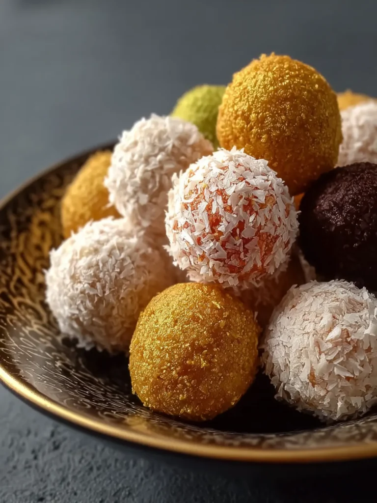 Sweet Chickpea Flour Balls Truffles First Image