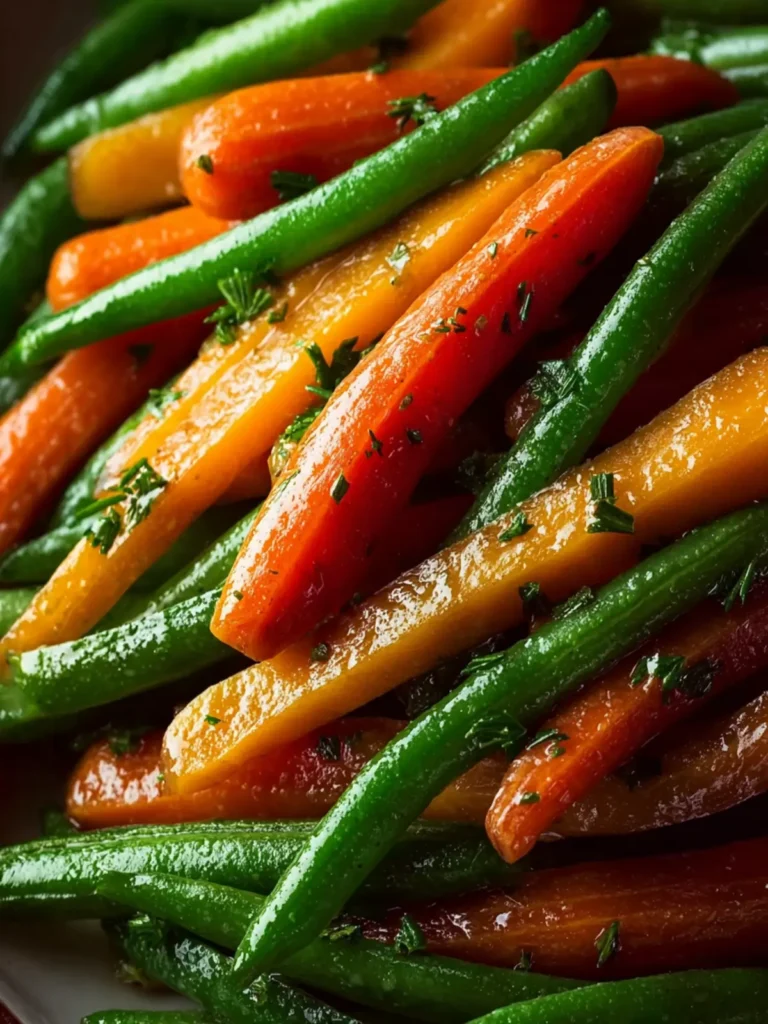 Honey Glazed Carrots & Green Beans First Image