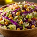 Healthy Chopped Chickpea and Cabbage Salad First Image