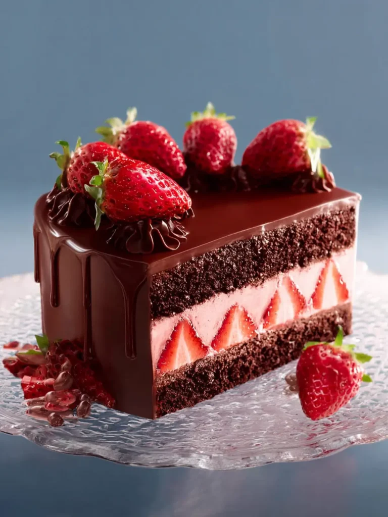 Chocolate Strawberry Cake First Image