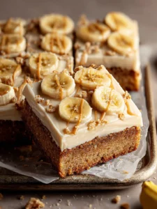 Maple Frosted Banana Bread Bars Recipe First Image