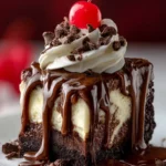 Hot Fudge Sundae Brownie Cheesecake First Image