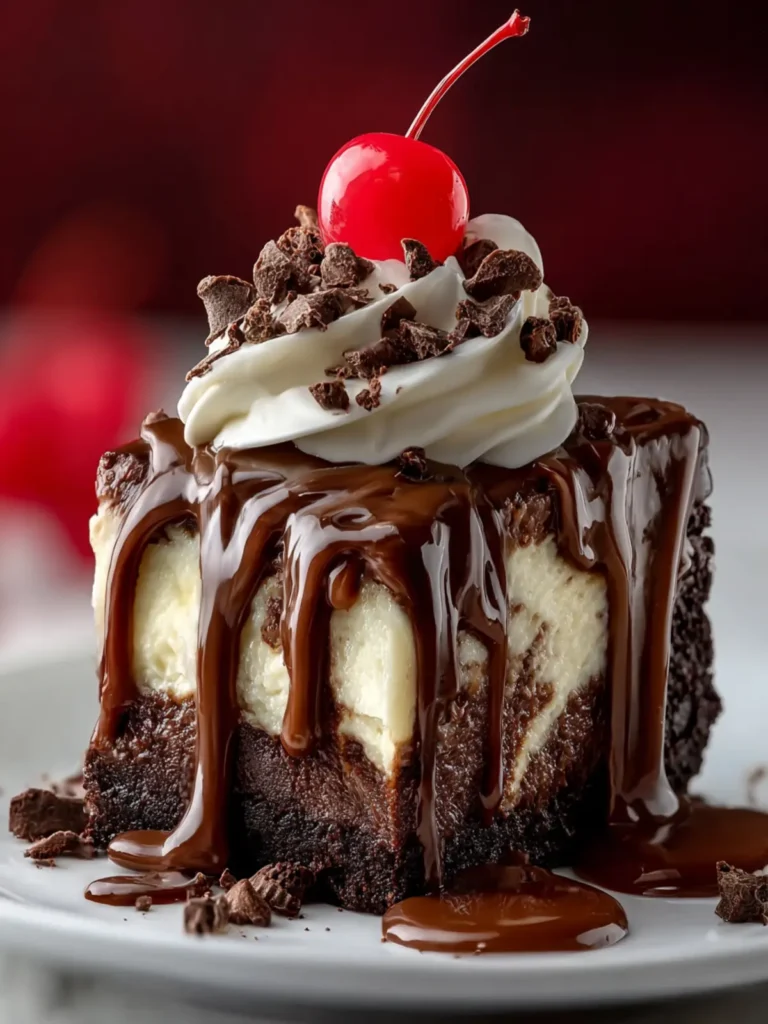 Hot Fudge Sundae Brownie Cheesecake First Image