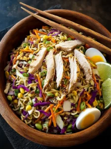Refreshing Ramen Noodle Salad with Chicken Recipe First Image