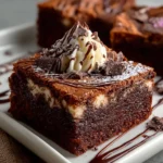 Homemade Keto Cottage Cheese Brownies First Image