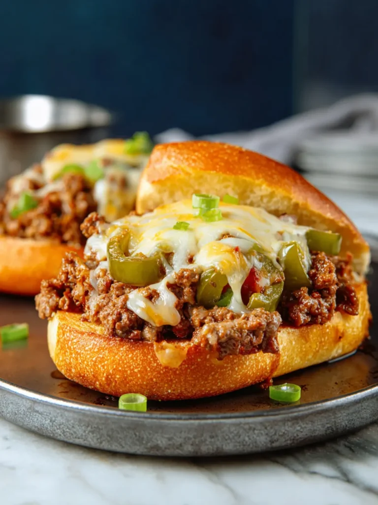 Philly Cheesesteak Sloppy Joes First Image