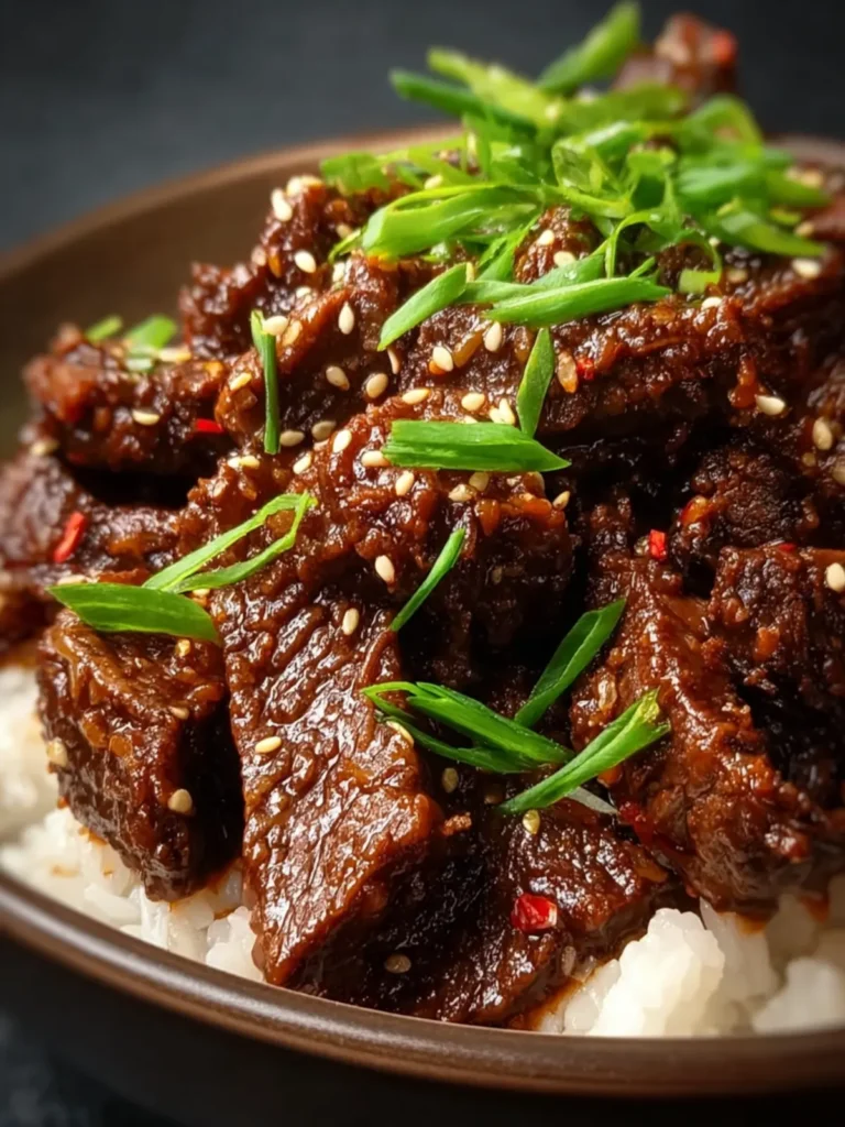 Slow Cooker Sweet & Savory Korean Beef First Image