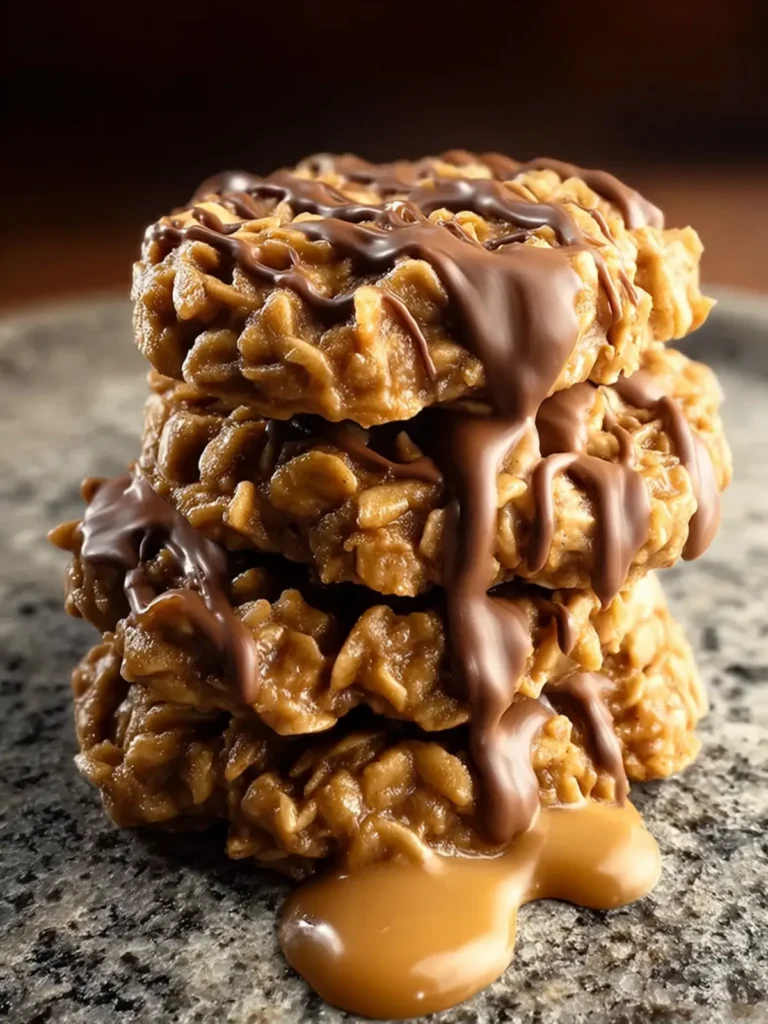 No Bake Peanut Butter Protein Cookies First Image