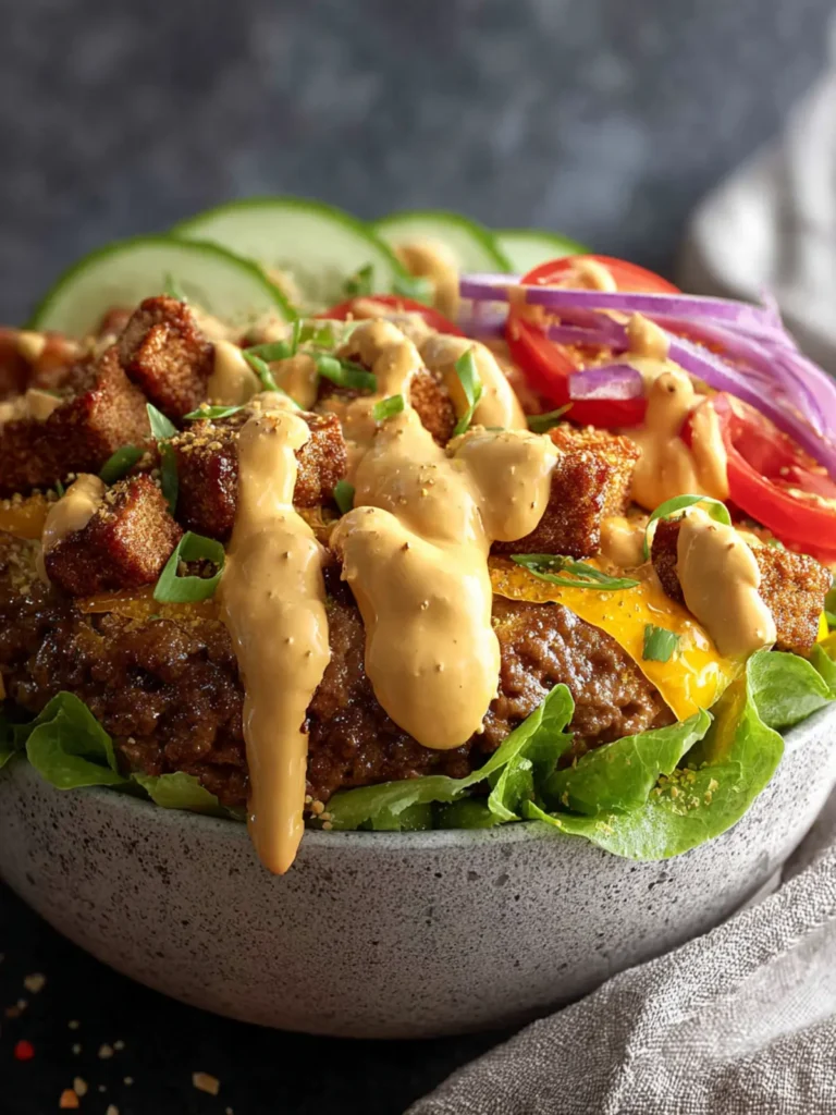 Burger Bowl with Special Sauce First Image