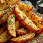 Garlic Parmesan Potato Wedges Recipe First Image
