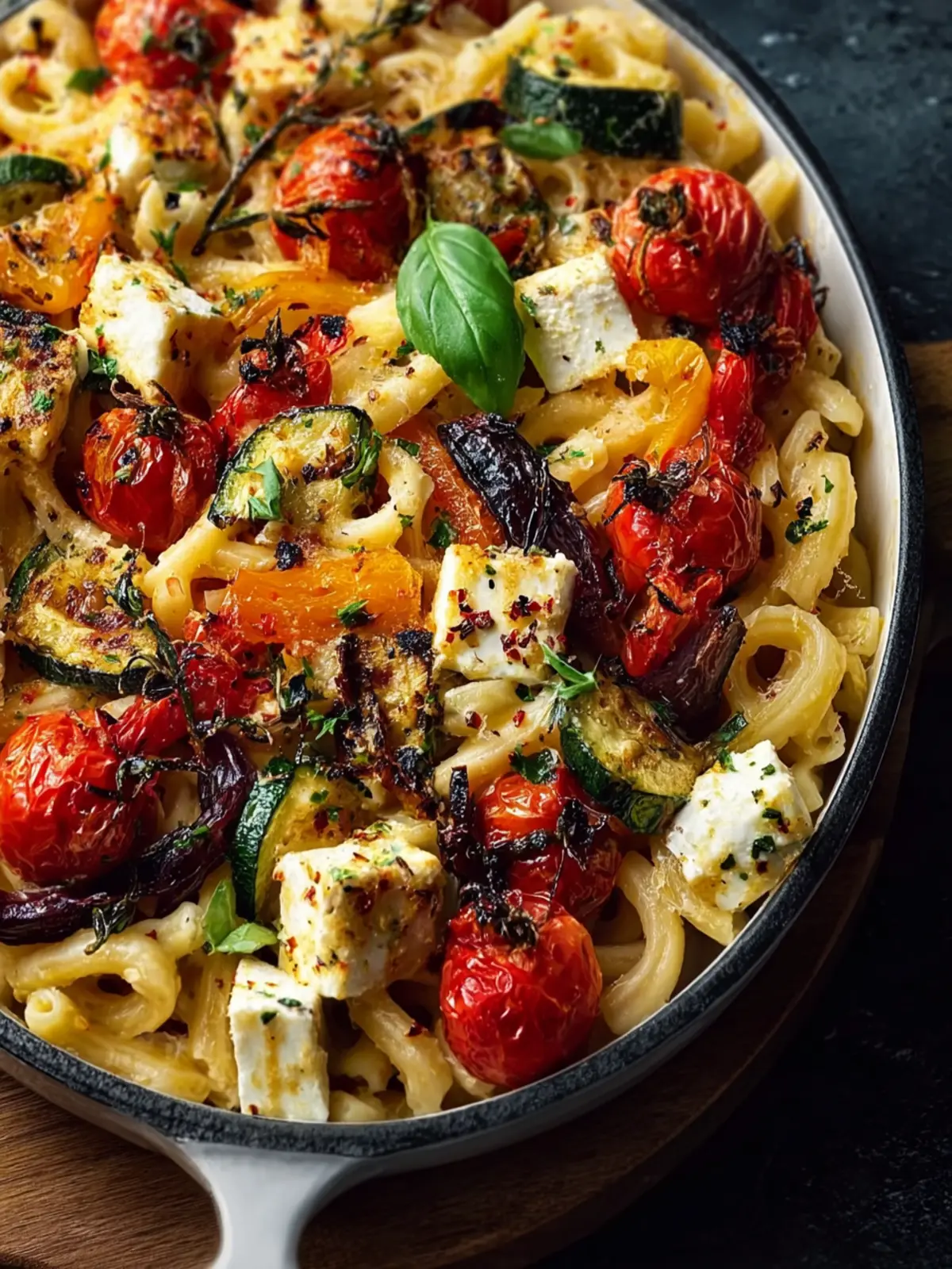Baked Feta Pasta with Vegetables First Image