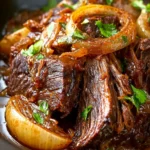 Slow Cooker French Onion Pot Roast First Image