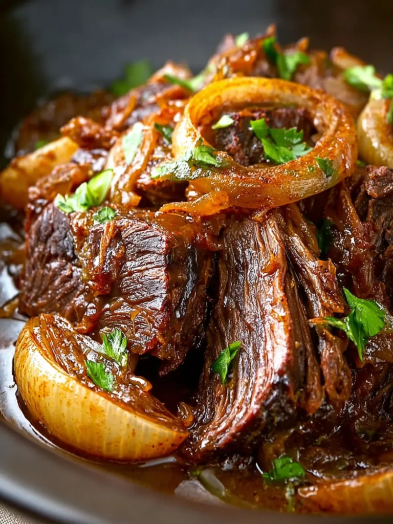 Slow Cooker French Onion Pot Roast First Image