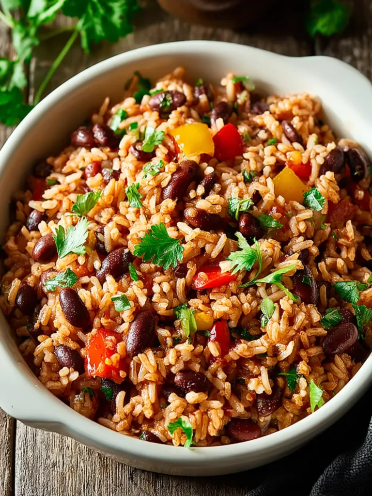 Mediterranean Rice and Beans Recipe First Image