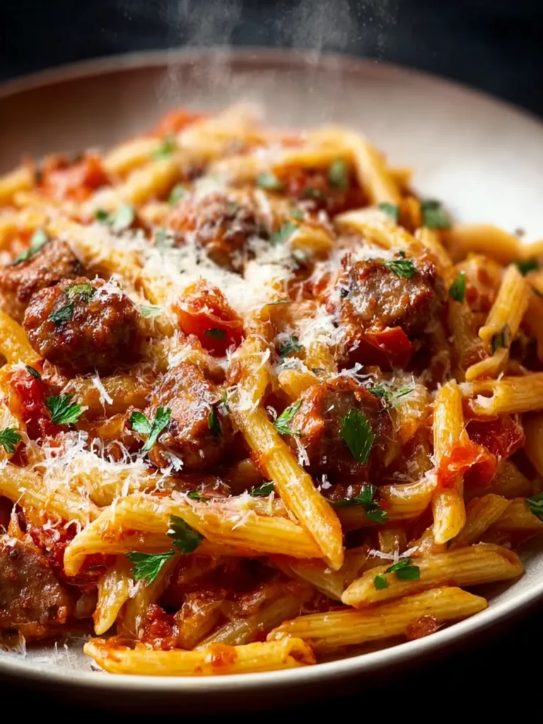 Spicy Italian Sausage Pasta First Image