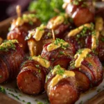 Mustard Hasselback Kielbasa Bites First Image