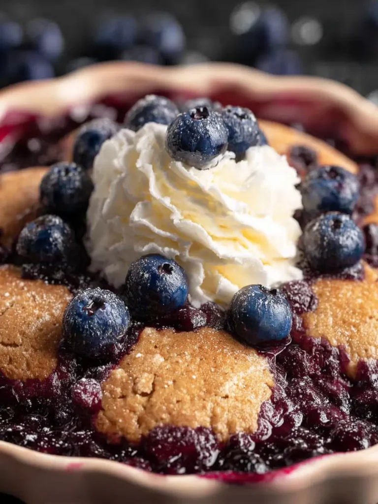 Keto Blueberry Cobbler First Image