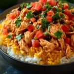 Southwest Crock Pot Chicken and Rice First Image