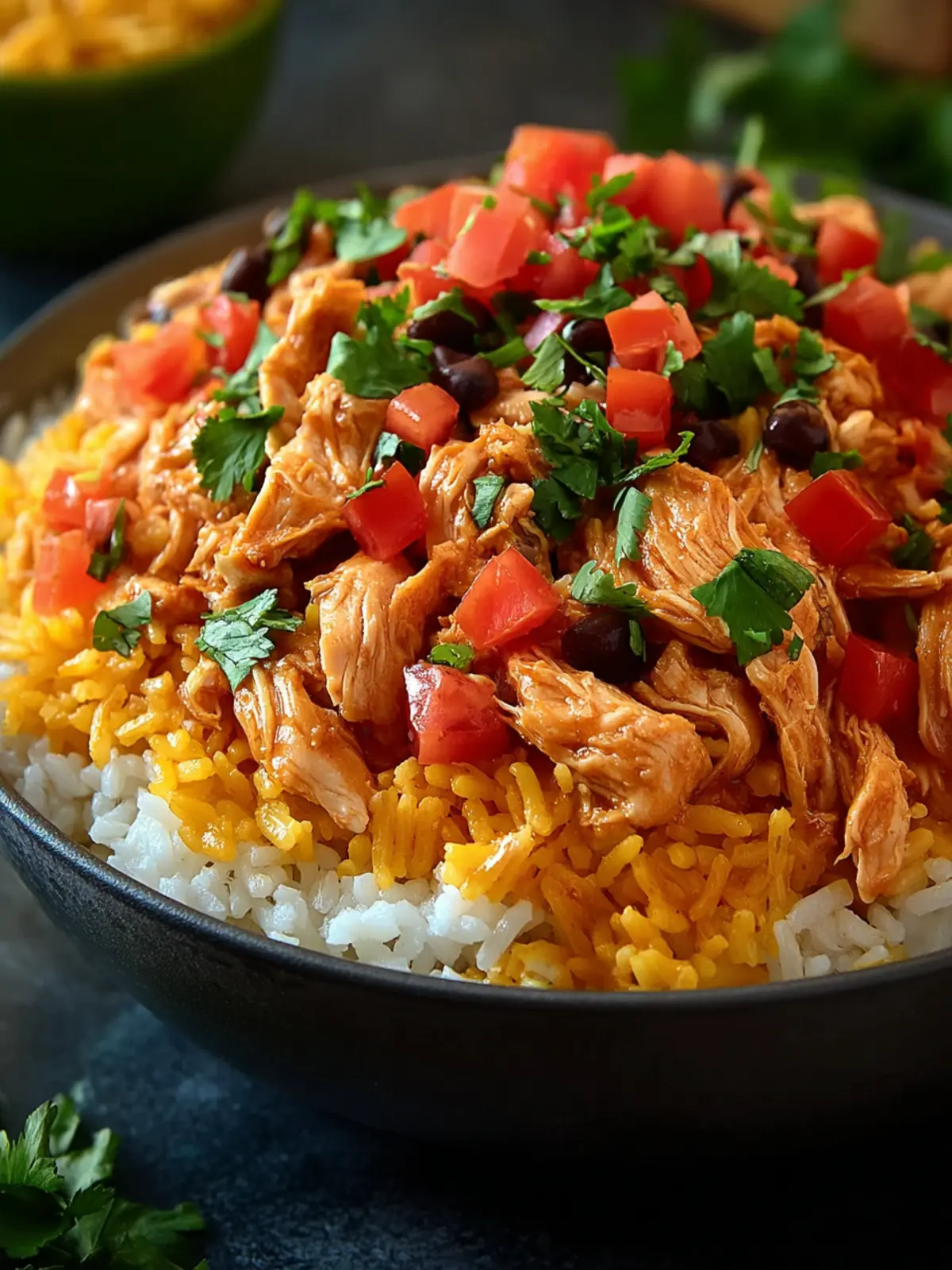 Southwest Crock Pot Chicken and Rice First Image