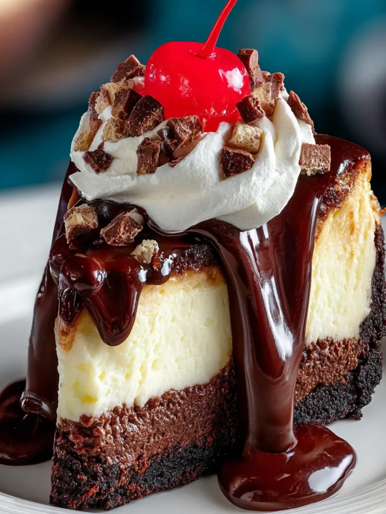 Hot Fudge Sundae Brownie Cheesecake First Image