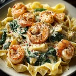 Creamy Shrimp and Spinach Ricotta Pasta Recipe First Image