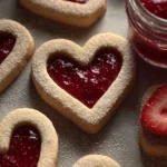 Linzer Strawberry Heart Cookies First Image
