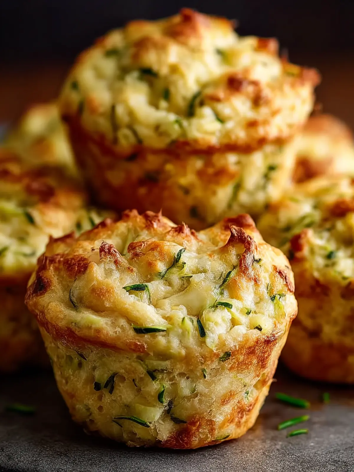Chicken, Cheese, and Zucchini Muffins First Image