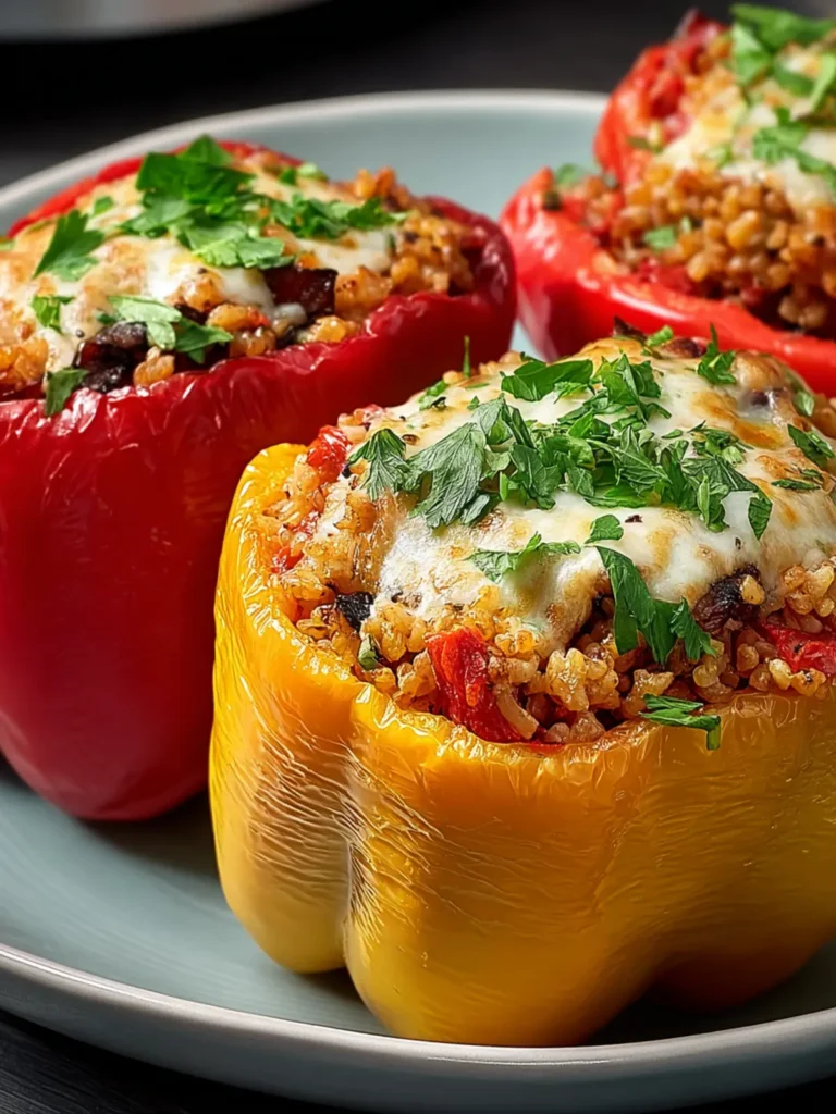 Slow Cooker Stuffed Bell Peppers Recipe First Image