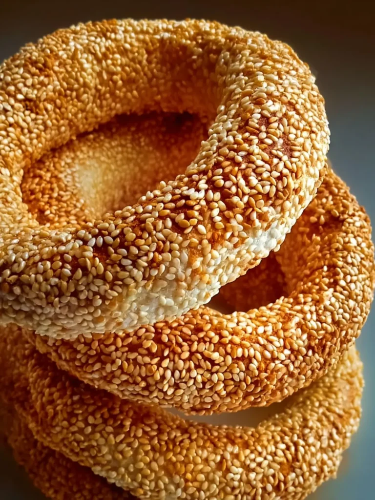 Crispy Sesame Bread Rings First Image