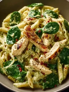 Creamy Chicken Pesto Pasta with Spinach First Image