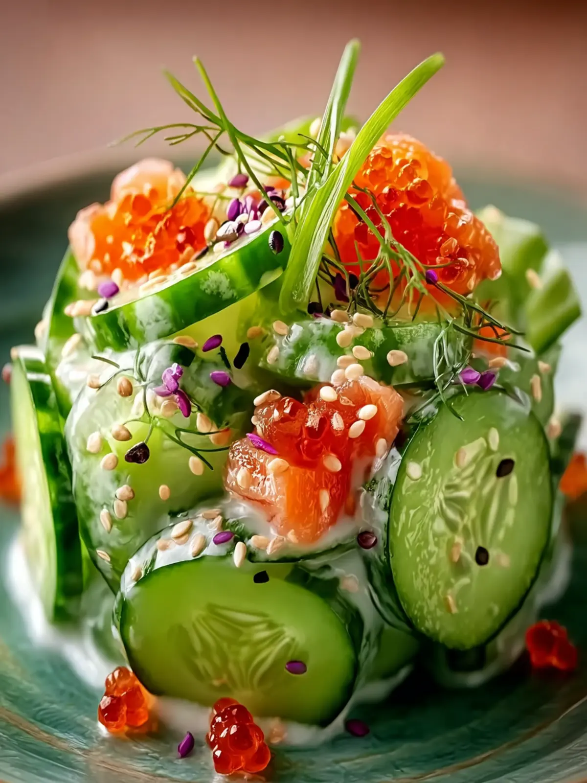 California Roll Cucumber Salad First Image