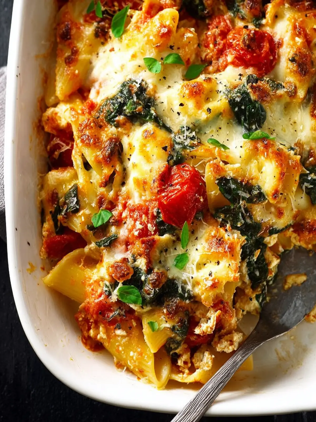 Spinach and Ricotta Pasta Bake First Image
