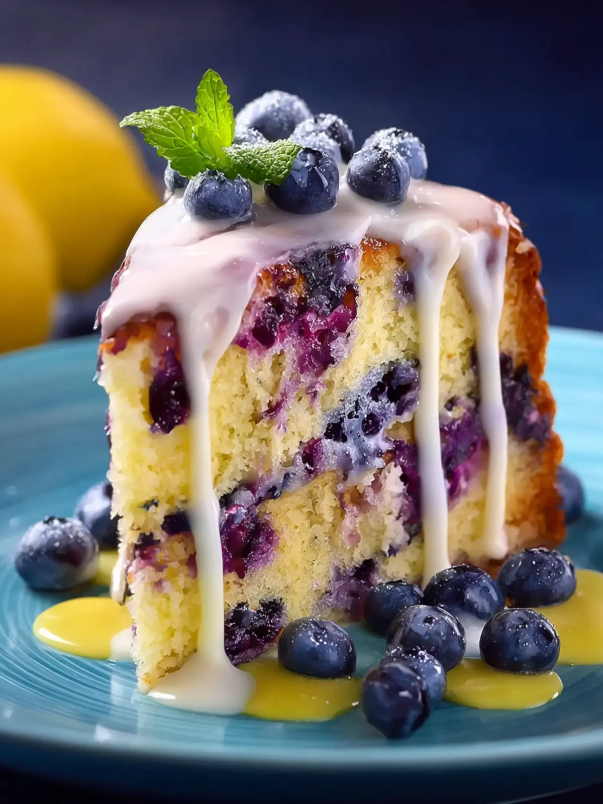 Lemon Blueberry Cake First Image