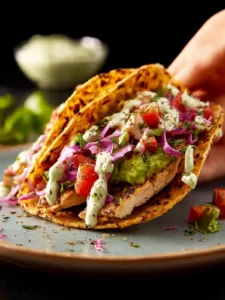 Smashed Chicken Tacos First Image